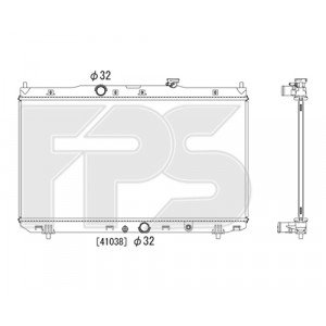 Радіатор охолодження AS07346979 на HONDA CLARITY 2016-