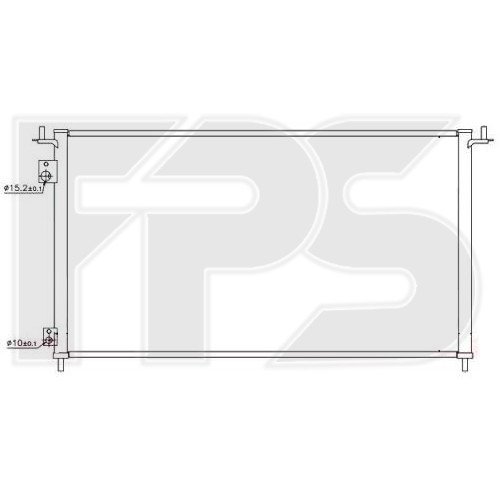 Кондесатор кондиционера AS07347001 на HONDA CIVIC 7 HB 2000-2005