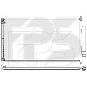 Кондесатор кондиціонера AS07347004 на HONDA ACCORD 9 EUR/USA 2015-2017