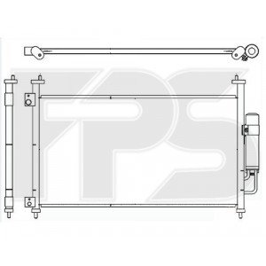 Кондесатор кондиціонера AS07347006 на HONDA CIVIC 8 2006-2011
