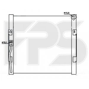Кондесатор кондиционера AS08115386 на HONDA CIVIC 6 EUR 1995-2000