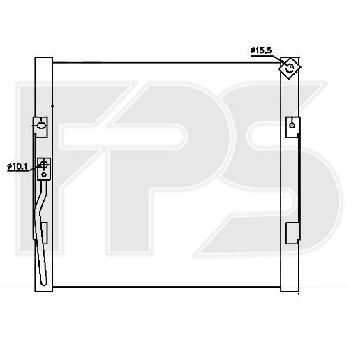 Кондесатор кондиционера AS08115386 на HONDA CIVIC 6 EUR 1995-2000