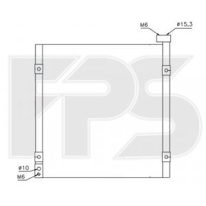Кондесатор кондиционера AS08116921 на HONDA CIVIC 6 EUR 1995-2000