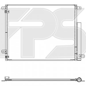 Кондесатор кондиціонера AS07347020 на HONDA CIVIC 10 2016-