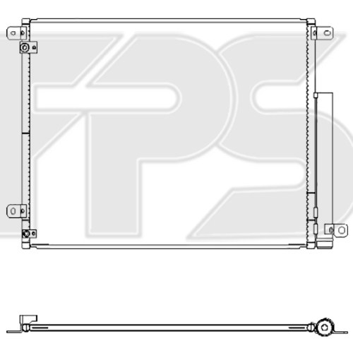 Кондесатор кондиціонера AS07347020 на HONDA CIVIC 10 2016-