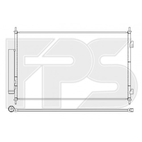 Кондесатор кондиціонера AS07347024 на HONDA HRV 2015-2018