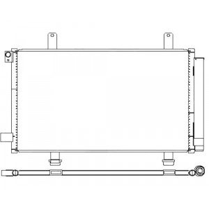 Кондесатор кондиціонера AS00049125 на FIAT SEDICI 2006-2014
