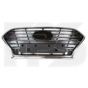 Решітка радіатора пластикова AS07348205 на HYUNDAI SONATA (LF) 2017-2019