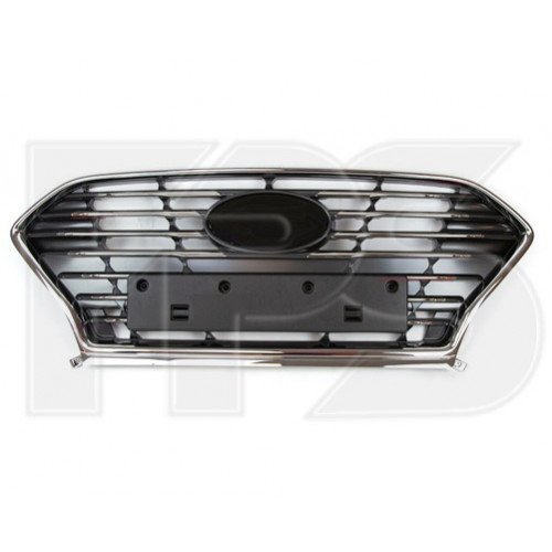 Решітка радіатора пластикова AS07348205 на HYUNDAI SONATA (LF) 2017-2019