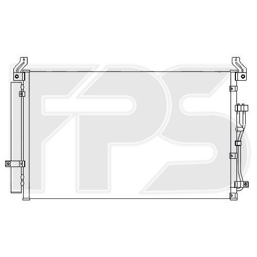 Кондесатор кондиціонера AS07347635 на HYUNDAI VERACRUZ 2007-2012