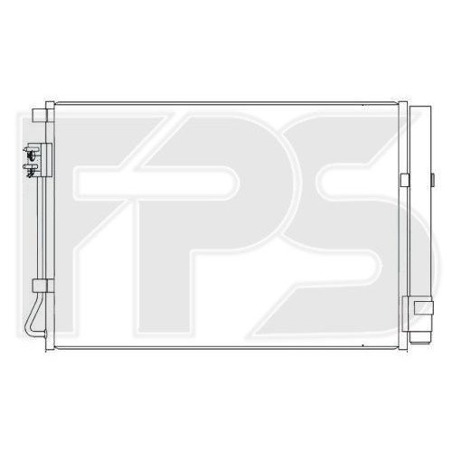 Кондесатор кондиціонера AS07347637 на KIA RIO 2014-2017