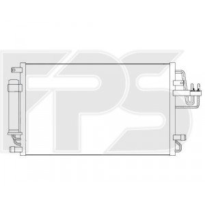 Кондесатор кондиціонера AS07347642 на KIA SPORTAGE (JE) 2008-2010