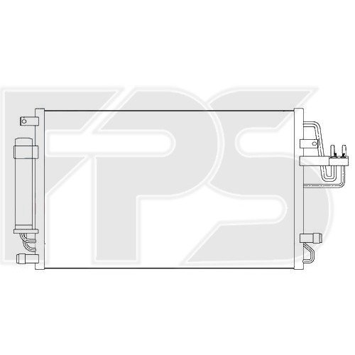 Кондесатор кондиціонера AS07347642 на KIA SPORTAGE (JE) 2008-2010