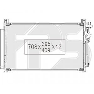 Кондесатор кондиционера AS07347646 на HYUNDAI SONATA (LF) 2017-2019
