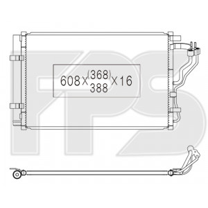 Кондесатор кондиционера AS07347648 на KIA FORTE 2016-2018