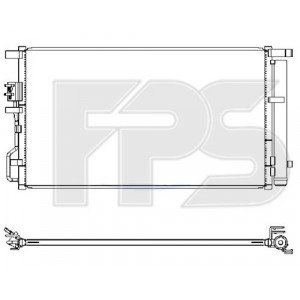 Кондесатор кондиционера AS07347653 на KIA SPORTAGE (QL) 2015-2018