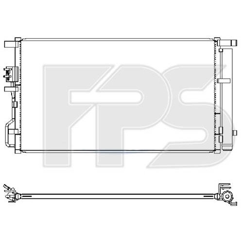 Кондесатор кондиционера AS07347653 на KIA SPORTAGE (QL) 2015-2018
