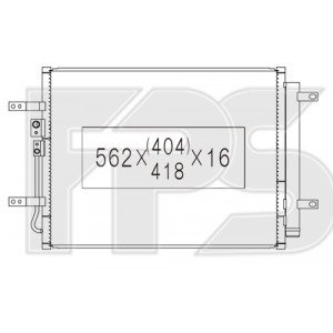 Кондесатор кондиционера AS08116615 на HYUNDAI IONIQ 2017-2021