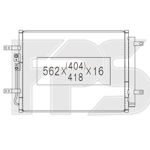 Кондесатор кондиціонера AS08116615 на HYUNDAI IONIQ 2017-2021