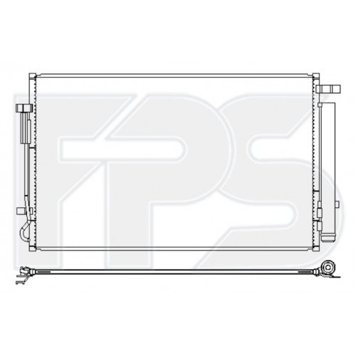 Кондесатор кондиционера AS07347665 на HYUNDAI TUCSON (NX4) 2021-