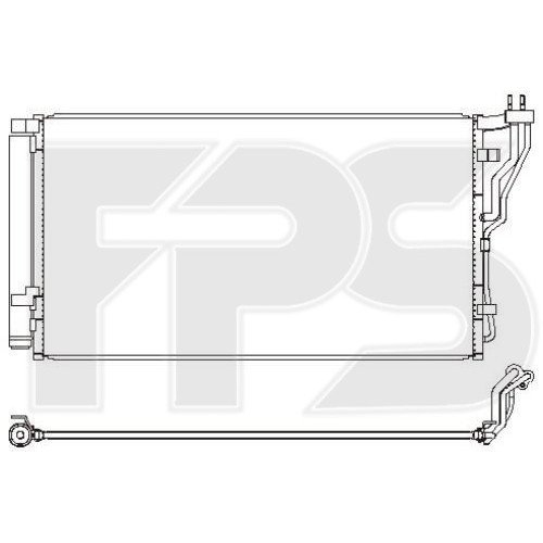 Кондесатор кондиционера AS08110574 на HYUNDAI SONATA (YF) 2010-2014