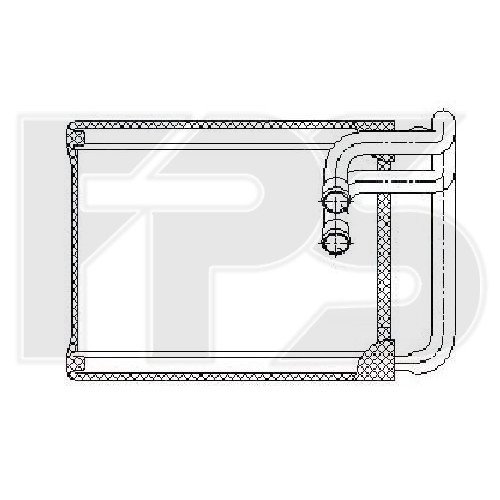 Радіатор печі AS07347689 на HYUNDAI SONATA (NF) 2008-2010
