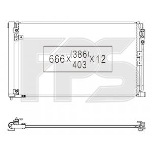 Кондесатор кондиціонера AS07348401 на INFINITI Q60 2016-