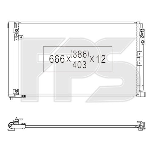Кондесатор кондиціонера AS07348401 на INFINITI Q60 2016-
