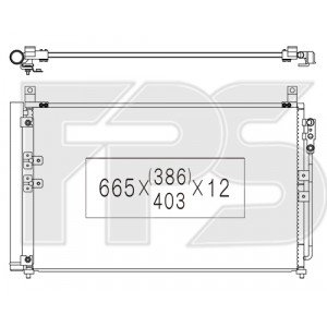 Кондесатор кондиціонера AS07348403 на INFINITI Q60 2016-