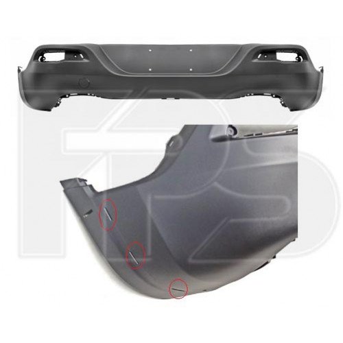 Бампер AS07349130 на JEEP CHEROKEE 2013-2018