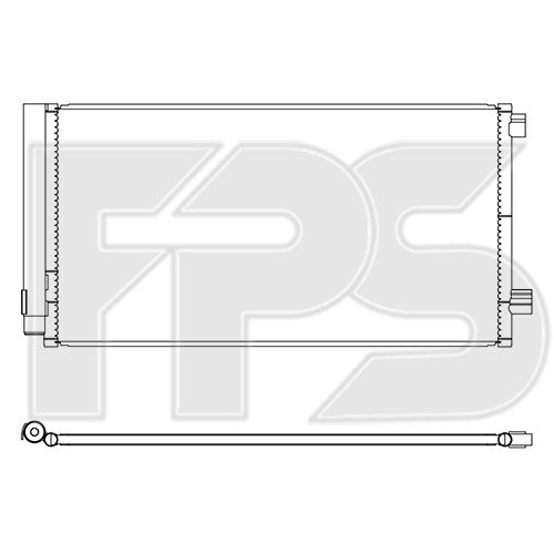 Кондесатор кондиционера AS08117986 на FIAT 500 X 2015-