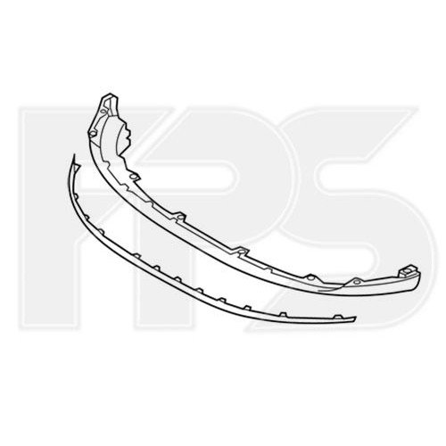 Спойлер бампера AS08116622 на KIA NIRO 2016-2019