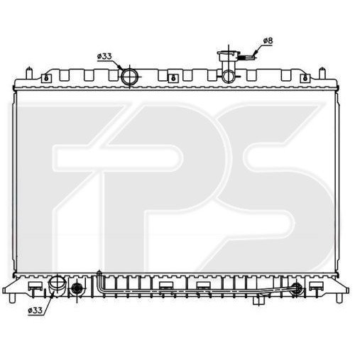 Радиатор охлаждения AS07349441 на KIA RIO 2006-2011