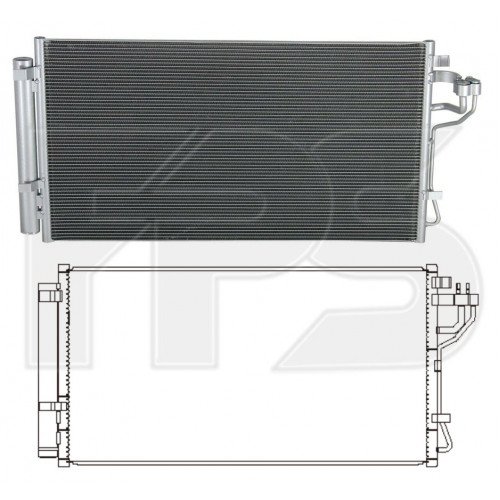 Кондесатор кондиціонера AS07349479 на KIA OPTIMA 2013-2016