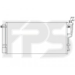 Кондесатор кондиціонера AS07349481 на KIA CARENS 2007-2011