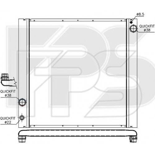 Радіатор охолодження AS07349969 на LAND ROVER RANGE ROVER 2002-2012