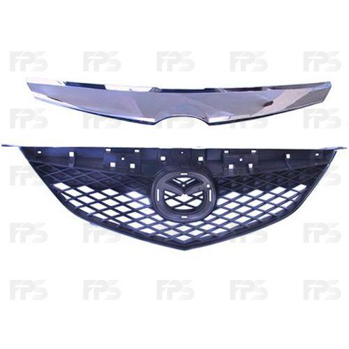 Решітка пластикові AS07350059 на MAZDA 6 (GG/GY) 2002-2008
