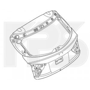 Крышка багажника AS07350222 на MAZDA 3 (BM) SDN/HB 2016-2018