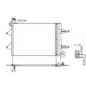 Кондесатор кондиционера AS00048831 на VOLKSWAGEN FOX 2005-2011