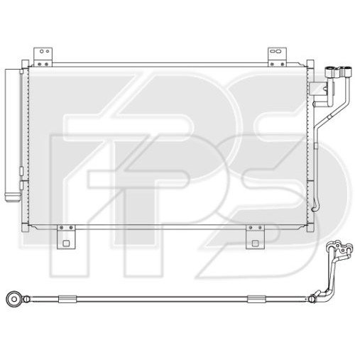 Кондесатор кондиціонера AS07350030 на MAZDA 3 (BP) SDN 2018-