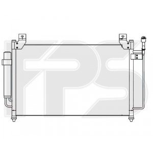 Кондесатор кондиціонера AS07350037 на MAZDA CX7 2006-2012