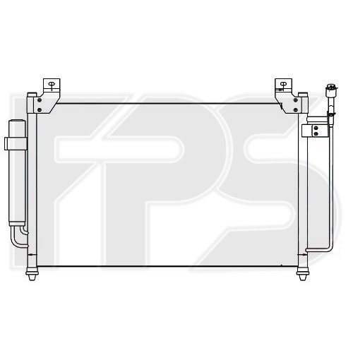 Кондесатор кондиционера AS07350037 на MAZDA CX7 2006-2012
