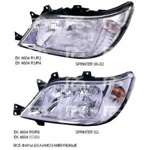 Передня фара AS07350567 на MERCEDES SPRINTER 2000-2006