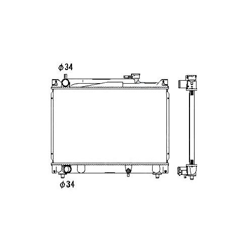Радиатор охлаждения AS07294723 на SUZUKI VITARA 1988-1999