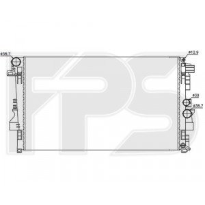 Радіатор охолодження AS07350434 на MERCEDES VITO / VIANO (W639) 2010-2014