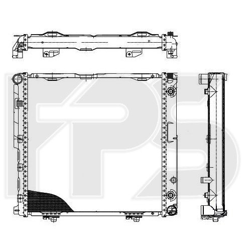 Радиатор охлаждения AS08118724 на MERCEDES 124 1984-1996