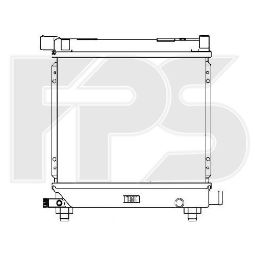 Радіатор охолодження AS07350440 на MERCEDES 190 (W201) 1982-1993