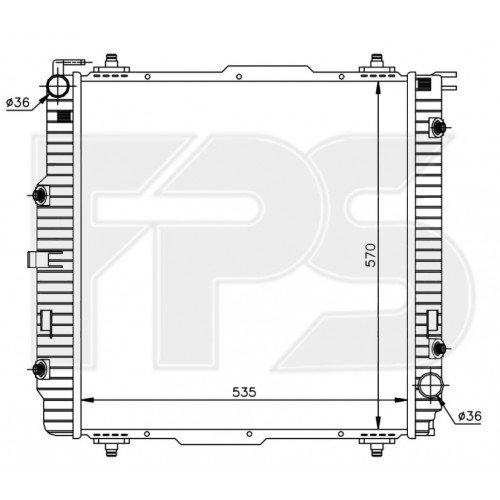 Радиатор охлаждения AS08110496 на MERCEDES 463 (G-CLASS) 2007-2012