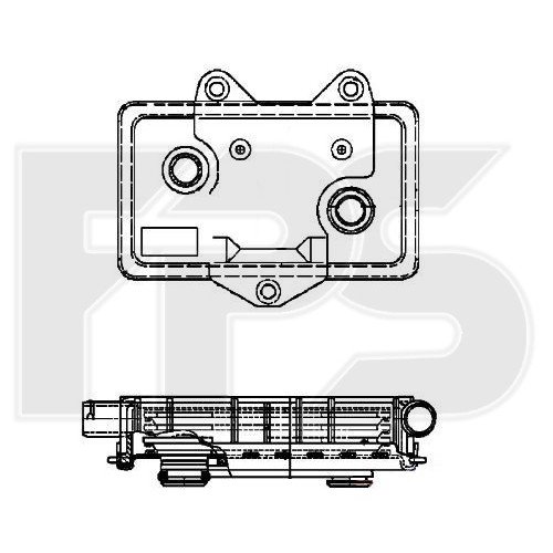 Радіатор масляний AS07350471 на MERCEDES VITO / V-CLASS 1996-2002