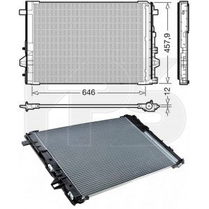Кондесатор кондиционера AS08110163 на MERCEDES 117 (CLA-CLASS) 2013-2019
